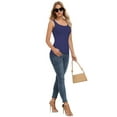thumbnail image 5 of ANLIQI Womens Summer Bamboo Rayon Tank Tops Adjustable Spaghetti Strap Camisoles Breathable Undershirts 3 Pack(3D, XL), 5 of 7