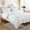 White, variant on White Comforter Set Twin, 2Pcs Comforters Queen Size Ruffle Farmhouse Bedding Sets Queen with Comforter, Lightweight Soft Shabby Chic Bedding Comforter Set for All Season