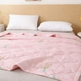 thumbnail image 4 of Ohufall Cooling Comforter Cotton Comforter Throw Blanket Thin Summer Bedding Washed Washable Quilt Core Student Bedroom, 4 of 6