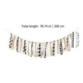 thumbnail image 6 of Raindrops 1Pcs Linen Burlap Banner Imitated Pennant Garland for Wedding Celebration and Festival 200x9.8in, 6 of 8
