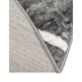 thumbnail image 7 of Unique Loom Matrix Trellis Collection Area Rug - Dots (5' Round Gray/Ivory), 7 of 7
