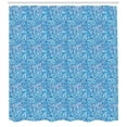 thumbnail image 3 of Ambesonne Blue Paisley Shower Curtain, Blue Tones Boteh Art, 69"Wx70"L, Sky Blue Pale Blue, 3 of 3
