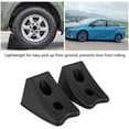 thumbnail image 3 of 2 Pieces Car Wheel Chock, Non-Slip Rubber Block Car Tire Wheel Alignment Block, 3 of 5