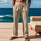 thumbnail image 4 of Pantalones largos para hombre, de color liso, con cordón, informales, de moda, largos, para hombre, 4 of 9