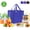 Blue, variant on 3 Pack Large Insulated Grocery Shopping Bags Reusable Bag Thermal Zipper Collapsible Tote Cooler Food Transport Hot and Cold for Camping Reusable and Sustainable Black