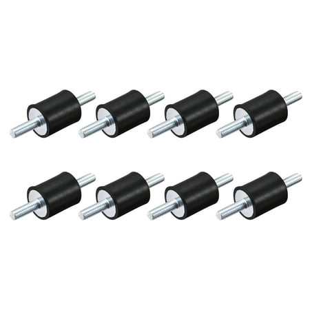 

M6x18mm Rubber Mounts 8 Pack Anti Isolator Studs Shock Absorber Male 20x25mm