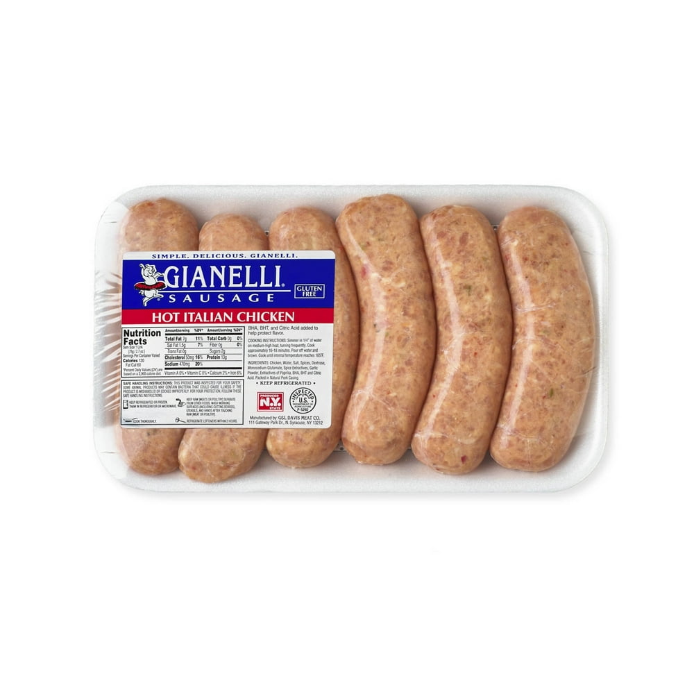 Gianelli's Hot Chicken Link Sausage, 1.0 1.25 lb