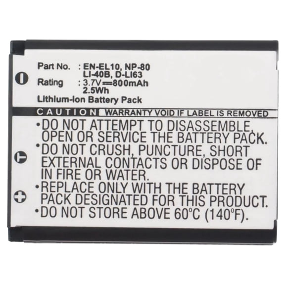 Batteries N Accessories BNA-WB-CANP80 Digital Camera Battery - li-ion, 3.7V, 800 mAh, Ultra High Capacity Battery - Replacement for Casio NP-80 Battery