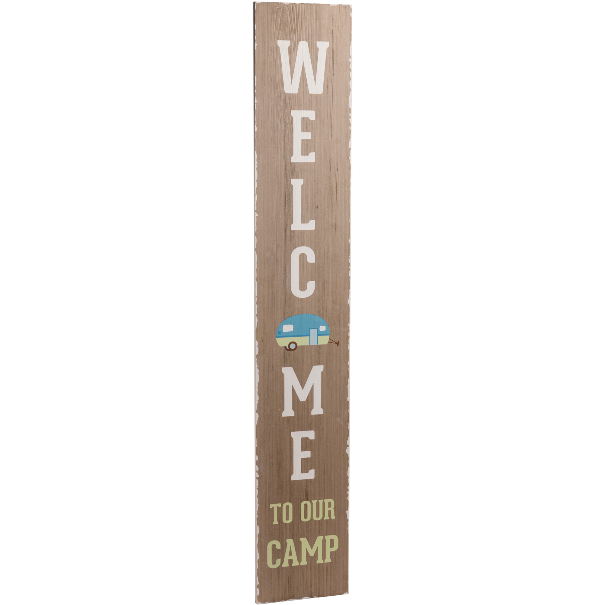 Hi-Line Gift Schild ‚Bear Leans On Welcome‘ – Garten- & Hausdeko, Witziges Willkommensschild, Langlebig
