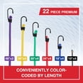 thumbnail image 2 of Bungee Cords WORKPRO Heavy Duty Outdoor, 22 unidades con tarro de almacenamiento, 2 of 8