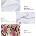 thumbnail image 5 of SKYSONIC 2 PCS 12"x17" Hand Towels for Kitchen Snake Skin Pattern Bathroom Hand Towels Kitchen Towels with Hanging Loop, Animal Brown Snakeskin Hanging Tie Towels, 5 of 6