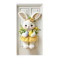 thumbnail image 1 of YWIYIUD 1PC Happy Easter Door Cover Easter Decorations, 71x35 Inch Easter Rabbit Eggs Door Banner Welcome Easter Banner Spring Theme Rabbit Door for Front Door Wall Indoor Outdoor Home Decor, 1 of 7