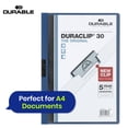 Durable DURACLIP A4 Project Folder 25 Pack 30 Sheets Holder Metal Clip ...
