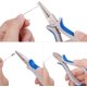 thumbnail image 2 of Juego de tres minipinzas para joyas de acero azul Ormromra LRWJ232, 2 of 6