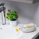 thumbnail image 3 of Jabonera con autodrenaje, jabonera con forma de pato, jabonera para ducha, baño, bañera, fregadero de cocina, soporte de bandeja de cerámica (pato), 3 of 5