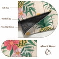 thumbnail image 6 of Pineapple Round Area Rug 3.3Ft Washable Circle Rugs for Dining Room Table, Farmhouse Fruit Flowers Leaves Wooden Grain Non-Slip Carpet Floor Mats Indoor Outdoor Carpet Runner Aesthetic Home Decor, 6 of 8