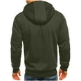 Men's Sports Casual Full Zipper LongSleeve Hooded Sweater Plus Size