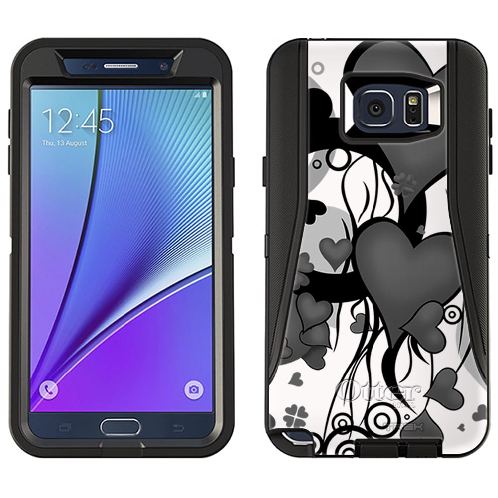 OtterBox Defender Samsung Galaxy Note 5 Case - Black Heart Clip Art