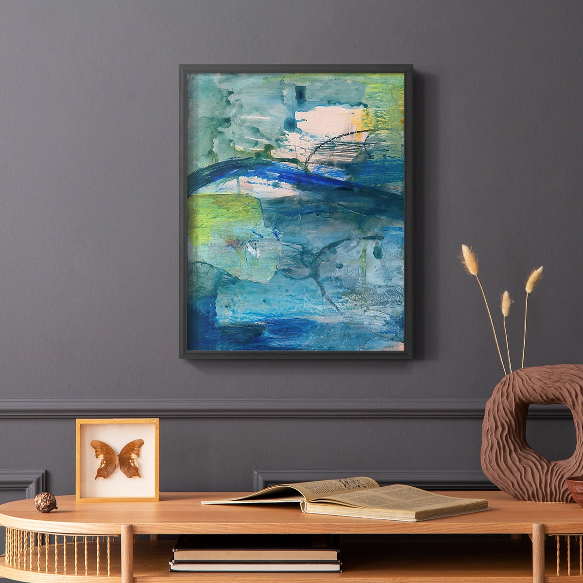 Spring Winds VIII in Black Solid Wood 8 x 10 Framed Print