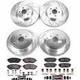 thumbnail image 3 of PowerStop Front and Rear Z23 Evolution Sport Carbon-Fiber Ceramic Brake Pad and Drilled & Slotted Rotor Kit Fits: SUBARU Select Models K5830, 3 of 10