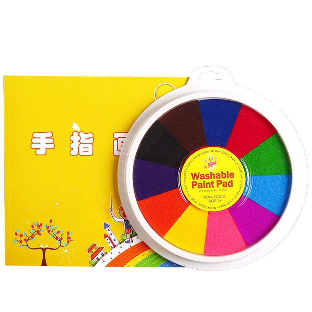 10 Tampons éponge Ronds Pour Peinture - Pochoirs Créatifs Pour Enfants (jaune)
