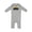 AC-Heather Grey, variant on Boston Massachusetts Skyline Sunset Baby Romper Coveralls