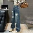 thumbnail image 6 of Girls Jeans Baggy High Waist Pants Wide Leg Pants Teen Girl Clothes Clean Girl Clothes, 6 of 9