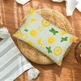 thumbnail image 5 of Yellow Lemon Pillow Covers 12x20 Inch Summer Fruit Leaves Lemon Pillow Case Green Yellow Watercolor Decorative Throw Pillows Summer Rectangular Cushion Cover Decor for Sofa Bed, 5 of 6