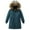 Mint Green, variant on XIMIN Boys Girls Long Coat Insulated Heavyweight Puffer Jacket Waterproof Fleece Lined Parka Jackets Insulated Parka with Faux Fur Hooded Padded Down Coat