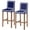 Navy Blue, variant on Gray Geometric Bar Stool Cover Set of 4, Black Greek Key Design Abstract Modern Art Stretch Bar Chair Cover, Removable Washable Pub Counter Stool Chair Slipcover for Kitchen Dining Room Pub Cafe