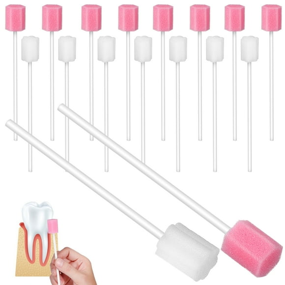 100 Pcs Mouth Swabs Oral Swabs Oral Care Mouth Sponges On A Stick Oral Care Swabs For Mouth Tooth Cleaning