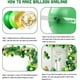 thumbnail image 3 of Kit de 140 globos de fiesta de jungla con arco de guirnalda, globos dorados y verde lima con hojas de palmera tropical artificiales para decoraciones de fiesta de safari de dinosaurios., 3 of 5