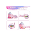 thumbnail image 2 of Casita Para Niños Juegos Tienda Alberca De Pelotas 3 En 1 rosa estrellas, 2 of 5
