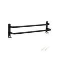 thumbnail image 1 of Fankiway Black Space Aluminum towel Rack, towel Rod, Single Pole Bathroom Upper and Lower Pole, towel Rack, towel Rack Home Essentials for New Apartment Clearance Household Gadgets On Clearance, 1 of 2