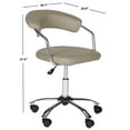 thumbnail image 3 of Safavieh Pier Desk Chair, White, 3 of 5