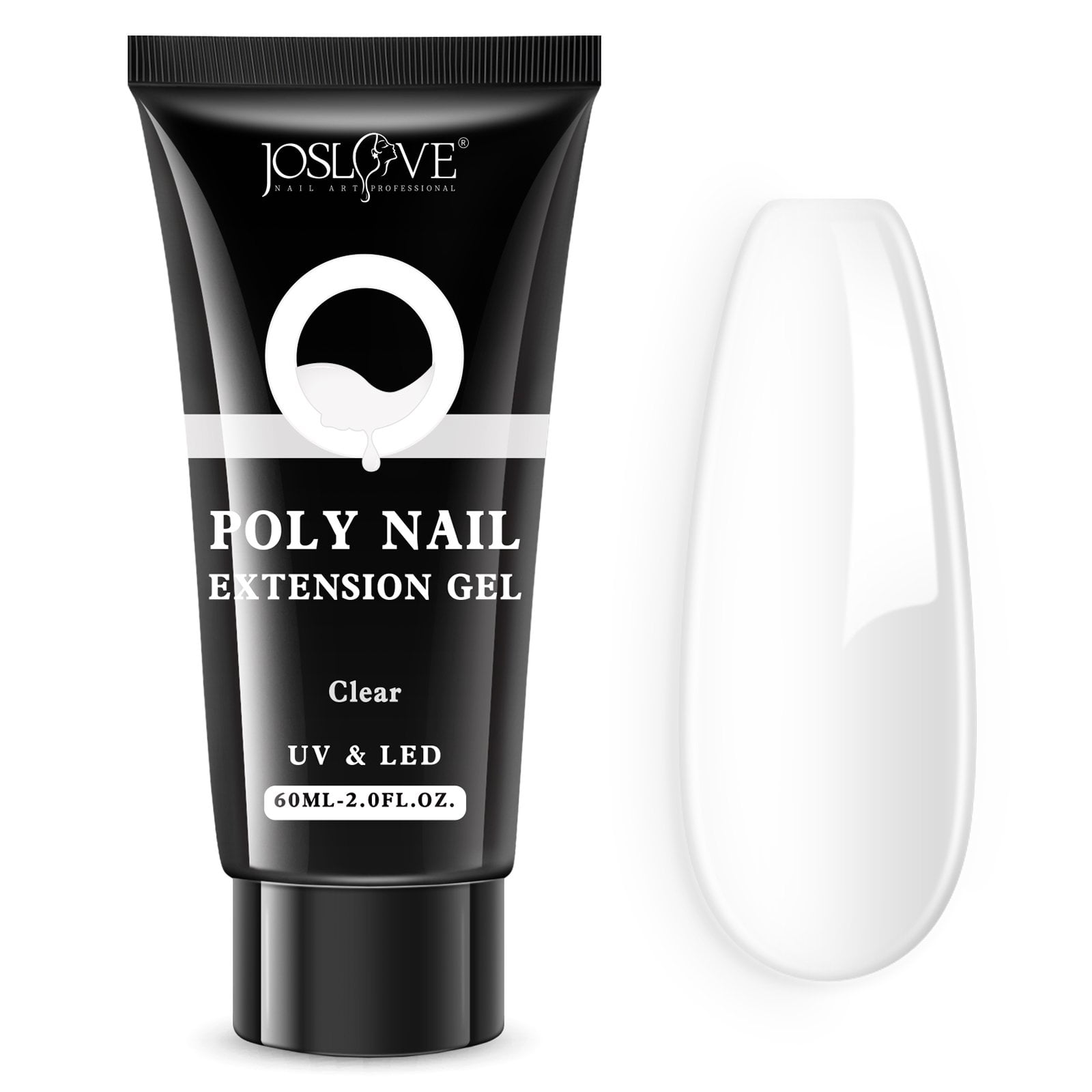 JOSLOVE Poly Extension Gel Nail ,60ML Clear Poly Nail Gel Nature