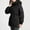 Black, variant on Up to 65% off Ofreoo Womens Jacket Solid Color Pocket Hodded Draw Rope Keep Warm Coat