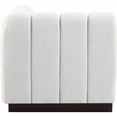 thumbnail image 6 of Meridian Furniture Quinn Cream Chenille Fabric Corner Chair, 6 of 10
