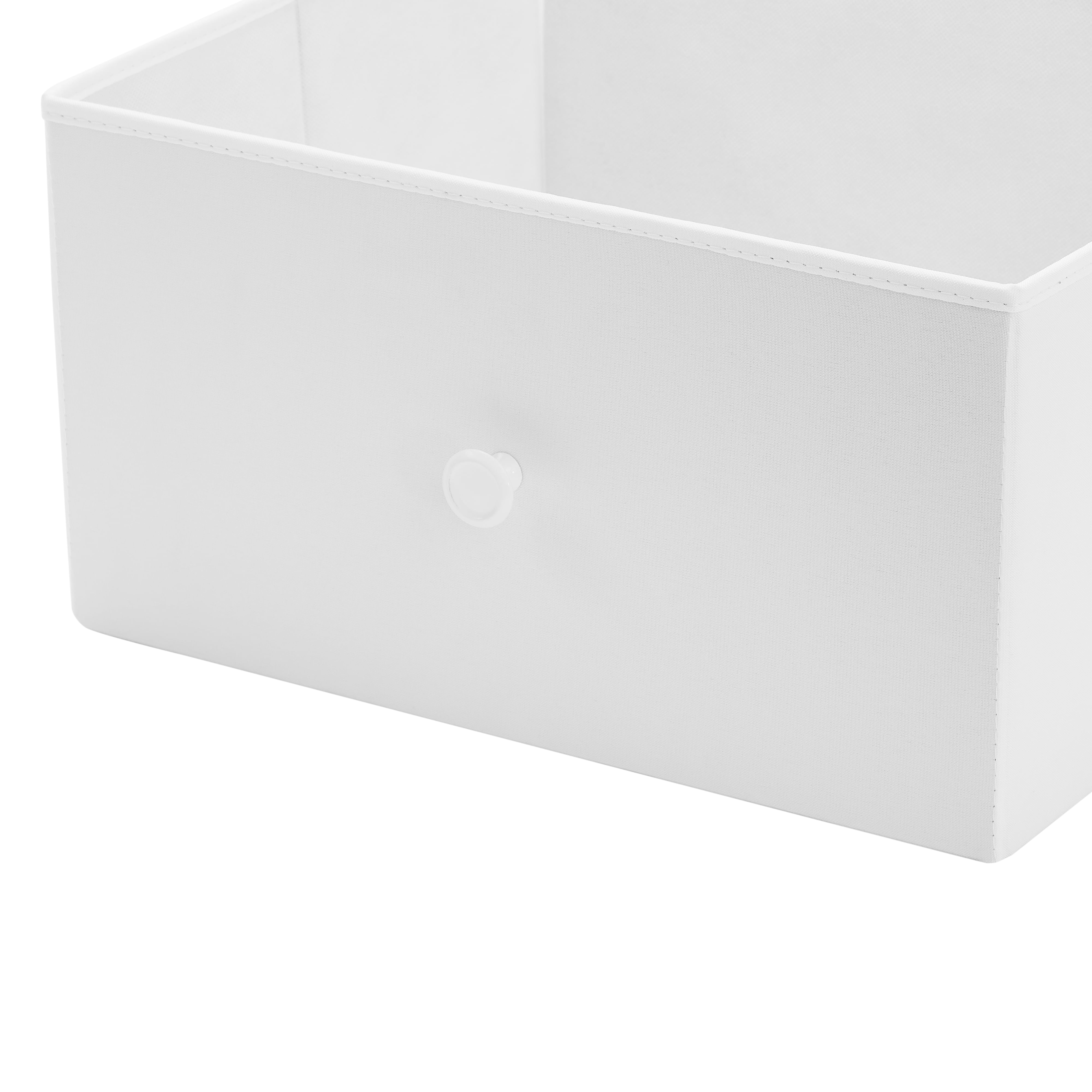 Mainstays 3 Drawer Fabric Nightstand with USB, Arctic White Boucle