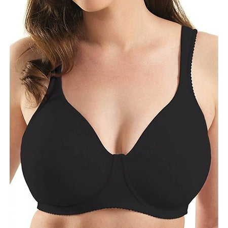 

LEADING LADY Black Molded Soft Cup Bra US 50D UK 50D NWOT