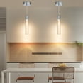 thumbnail image 2 of 2 Pack Modern Pendant Light Mini Chandelier Bubble Acrylic Pendant Lighting for Kitchen Island 3 Color 3000K/4500K/6500K, 2 of 8