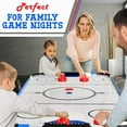 thumbnail image 6 of SereneLife 54 Inch Air Hockey Game Table w/ Powerful Motor, Light-up Scoreboard, AC in Line Power Switch Includes 2 Pucks, 2 Pushers, 6 of 6