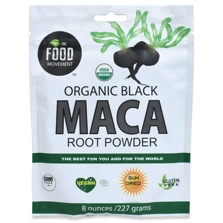 Black Maca Root Powder |Organic Peruvian Super Food - 8 oz