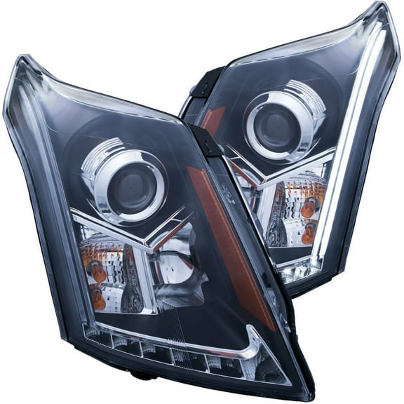 Anzo Projector Headlights Plank Style (Black) - 111308 Fits select: 2010-2015 CADILLAC SRX