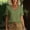 *Army Green, variant on ClodeEU Women's Linen Blend V Neck Short Sleeve T-Shirt,Solid Color Casual Top Pink,Womens Plus XL