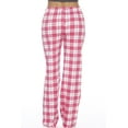 thumbnail image 3 of Just Love Women's Plaid Pajama Pants in 100% Cotton Jersey - Comfortable Sleepwear for Women (Pink - Plaid, 2X), 3 of 3