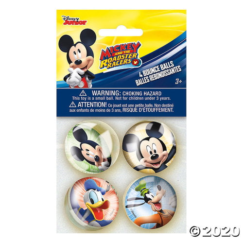 MICKEY MOUSE On the Go BOUNCE BALLS ~ Birthday Party Supplies Favors Toys 6 