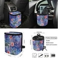 thumbnail image 4 of KUIFORTI Turtle Flower Car Seat Covers Full Set 15 Piece Car Seat Cover Steering Wheel Cover Seat belt Cover Pad Cup Coasters Car Trash Can Car Storage Box Rear View Mirror Cover Keychain, 4 of 5