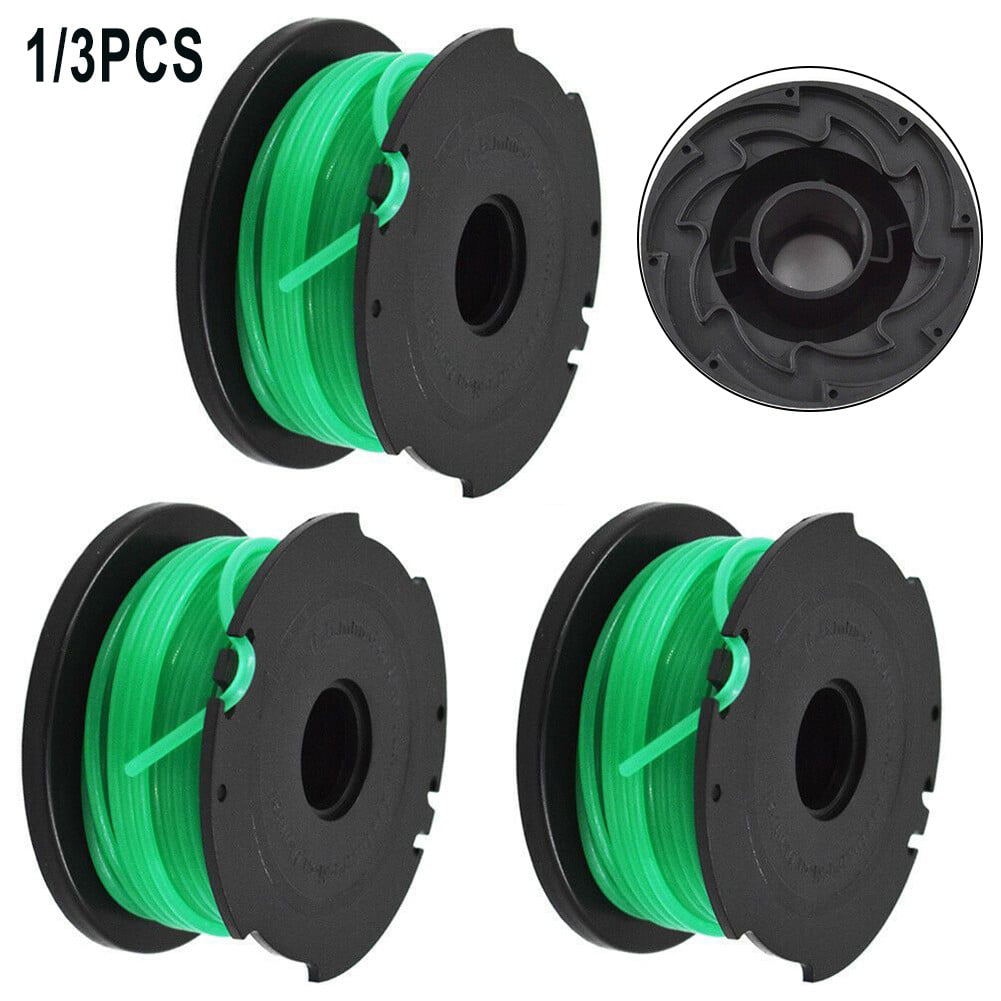 3pc SF-080 String Trimmer Spool Line Replacement For Black