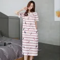 thumbnail image 3 of Camisones sexys para mujer, ropa de dormir de dibujos animados, vestido de noche de manga corta, pijamas femeninos, camisetas de dormir de tela para el hogar de verano 2024, 3 of 5